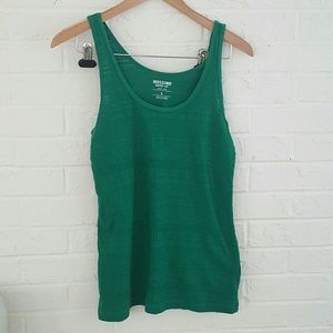 Emerald green textured tank